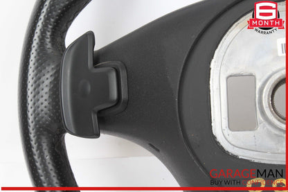 15-18 Mercedes W205 C300 GLC300 Steering Wheel Black w/ Paddle Shifters Assy OEM