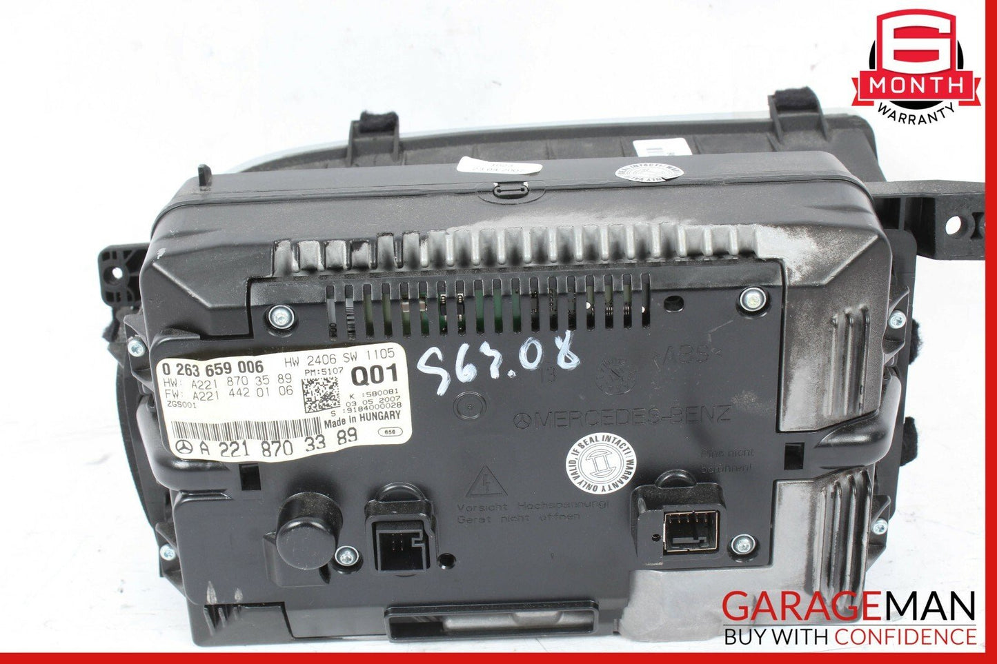 07-13 Mercedes W221 S63 AMG Information Navigation Display Screen Monitor OEM