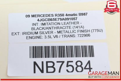 06-13 Mercedes W251 R350 4MATIC Rear Air Suspension Control Module Unit OEM