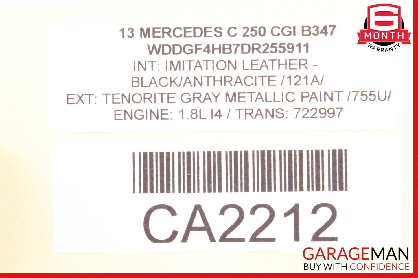 08-14 Mercedes W204 C250 C350 Rear Trunk Lid Tailgate Release Open Trim Handle