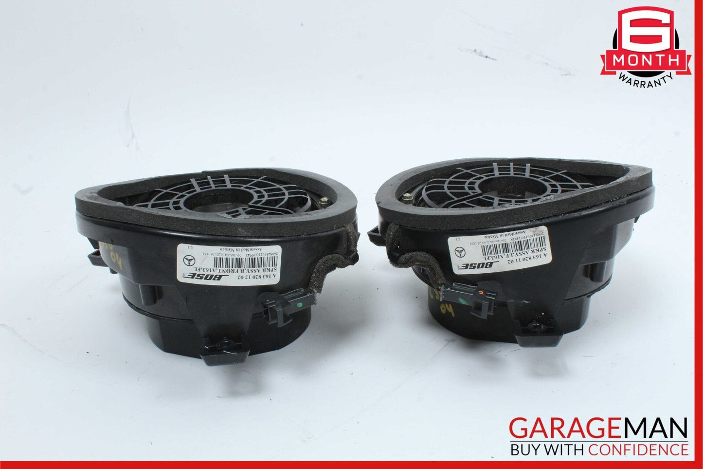 02-05 Mercedes W163 ML350 ML500 Front Right & Left Bose Sound Speaker Set OEM