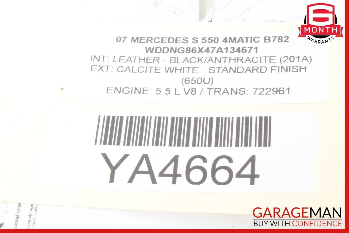 07-14 Mercedes W221 S550 Front Lower Bumper Reinforcement Bracket Frame Assembly