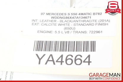 07-14 Mercedes W221 S550 Front Lower Bumper Reinforcement Bracket Frame Assembly