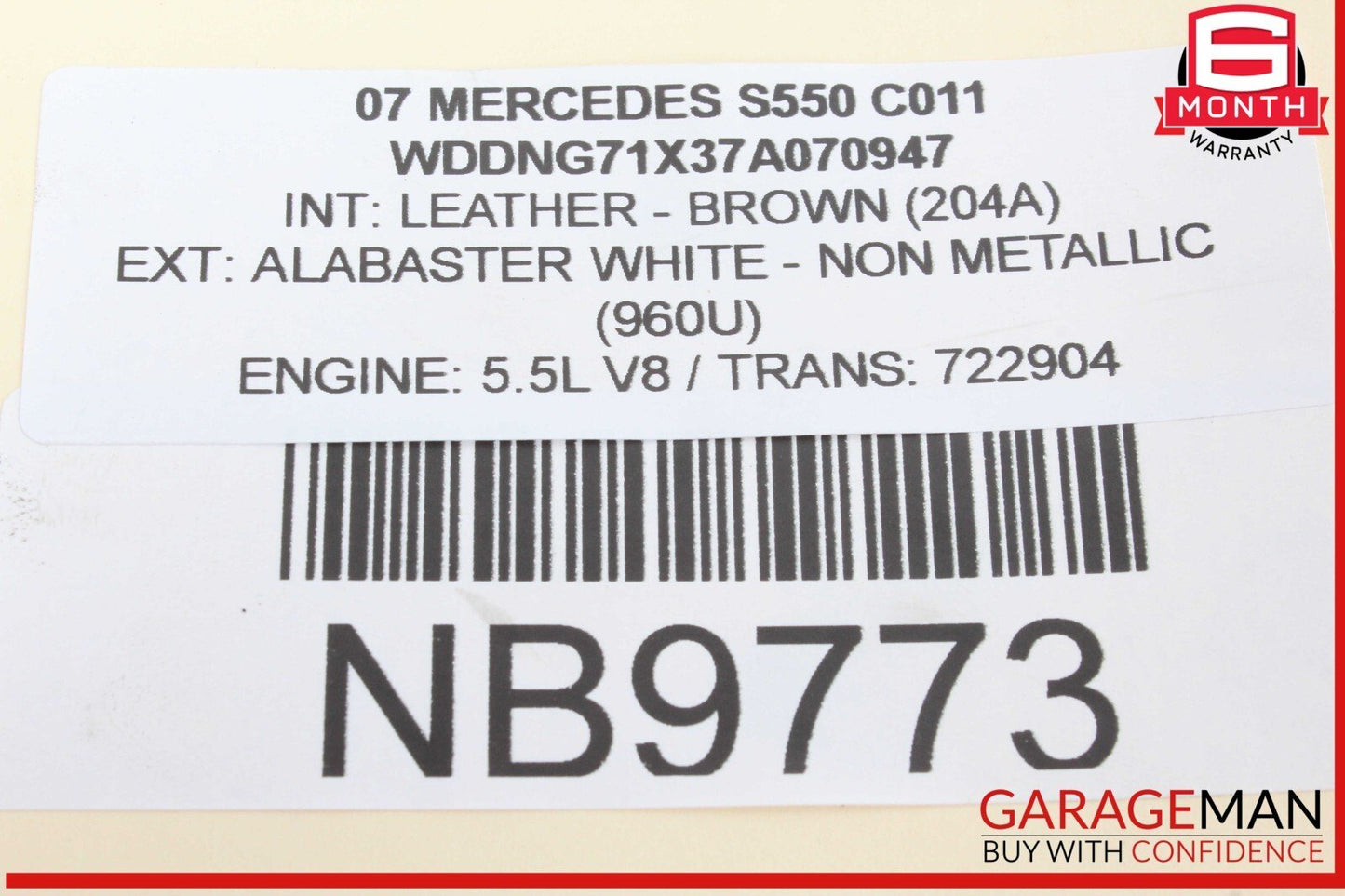 07-10 Mercedes W221 S550 Navigation Information Display Screen Monitor OEM
