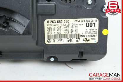 07-09 Mercedes W221 S550 CL550 Instrument Cluster Speedometer Odometer 193k OEM