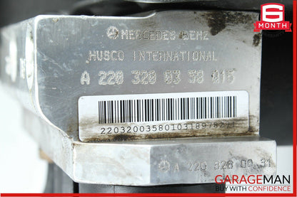 00-06 Mercedes W220 S500 ABC Hydraulic Valve Block Front Suspension Pump OEM
