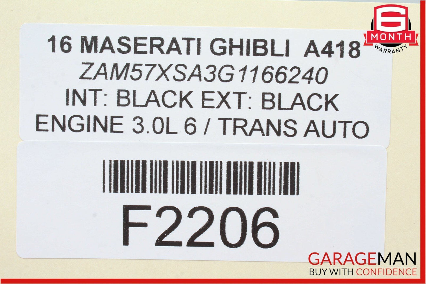 14-17 Maserati Ghibli Rear Left Driver Side Door Harness Wiring Wire Wires OEM