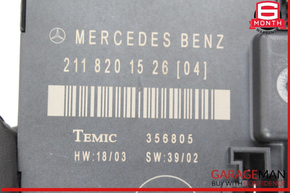 03-09 Mercedes W211 E350 E500 Door Control Module Rear Left Driver Side OEM
