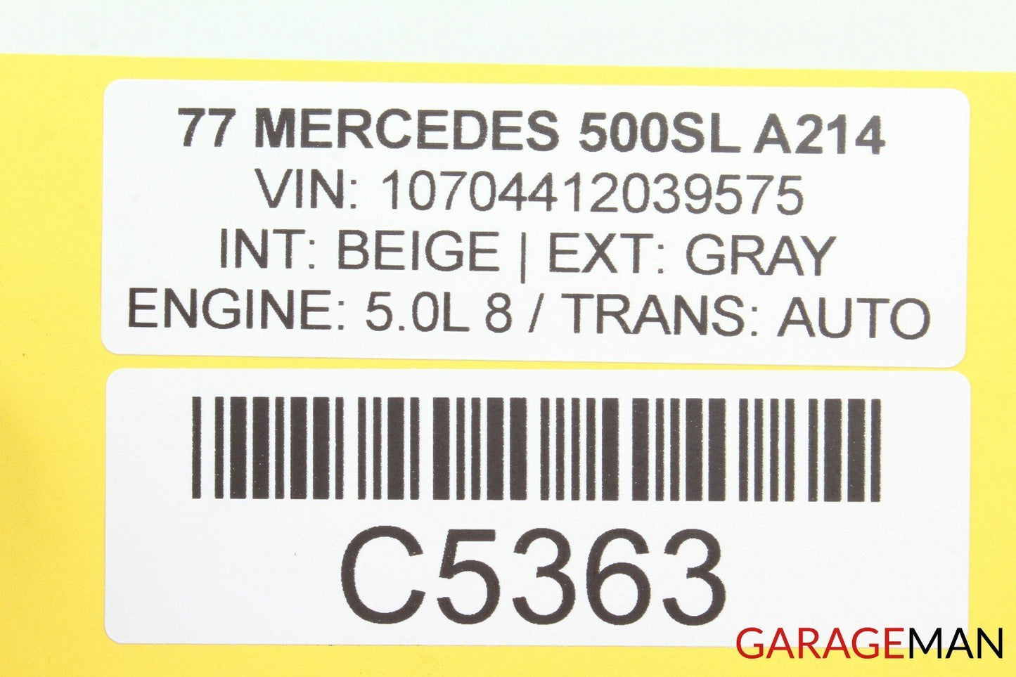 72-89 Mercedes R107 450SL Rear Left Driver Side Convertible Top Cover Lock Latch