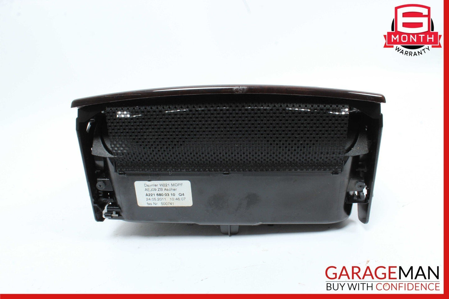 10-13 Mercedes W221 S500 S550 S63 AMG Ash Tray Ashtray Cup Holder Trim Wood Assy