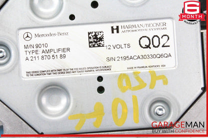 08-18 Mercedes X164 GL450 ML350 Subwoofer Amp Amplifier Harman Becker 2118705189