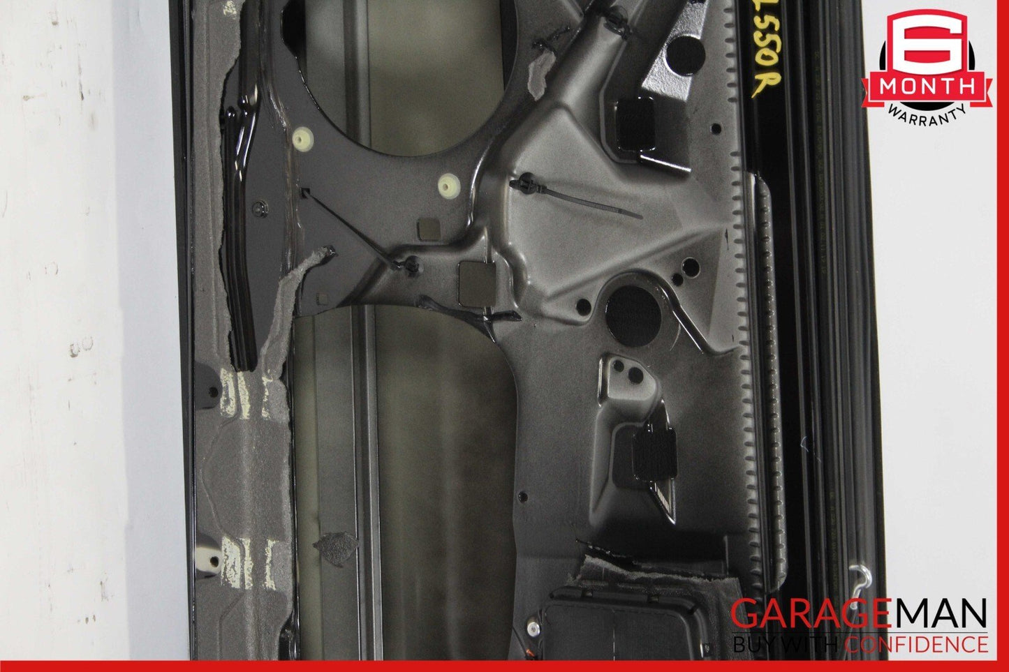 03-12 Mercedes R230 SL550 Front Right Side Exterior Door Shell Frame Panel Black