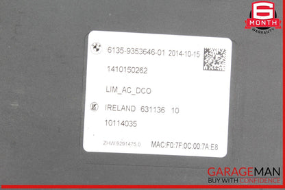 14-21 BMW i3 I01 Hybrid Battery Charging Control Module Unit 9353646 OEM