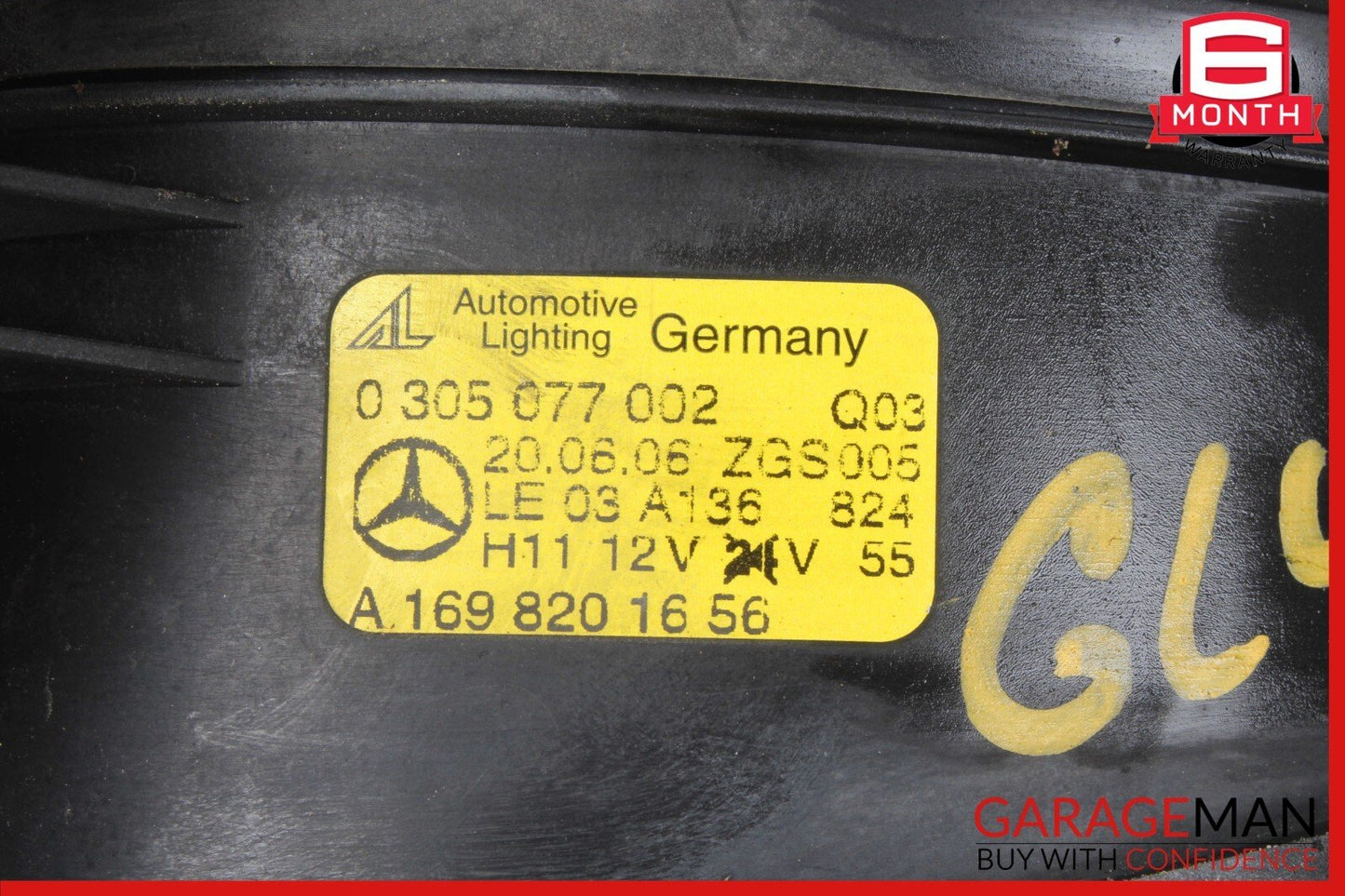 05-13 Mercedes X164 E350 CLK350 GL450 Fog Light Lamp Right Passenger 1698201656
