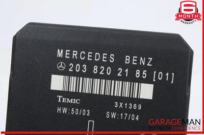 01-07 Mercedes W203 C230 C350 Rear Left Side Door Control Module 2038202185 OEM