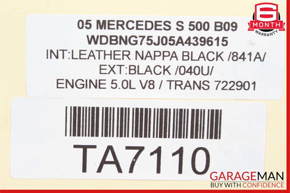 98-06 Mercedes W220 S500 E430 SL500 Lower Engine Motor Oil Pan 1120140603 OEM