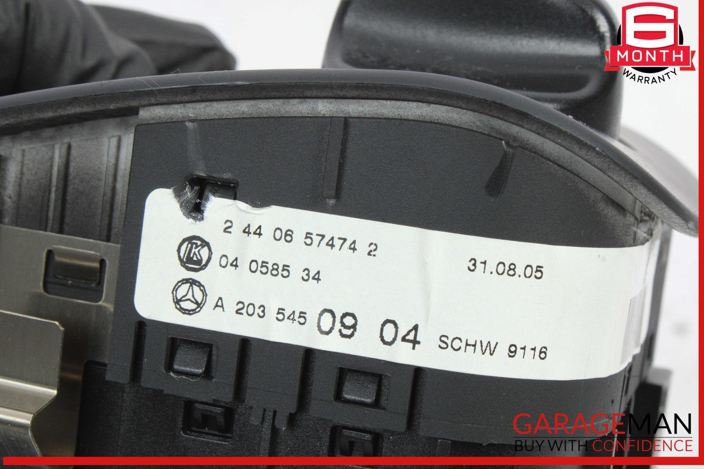 01-09 Mercedes W203 C230 Headlight Headlamp Control Switch Black 2035450904 OEM