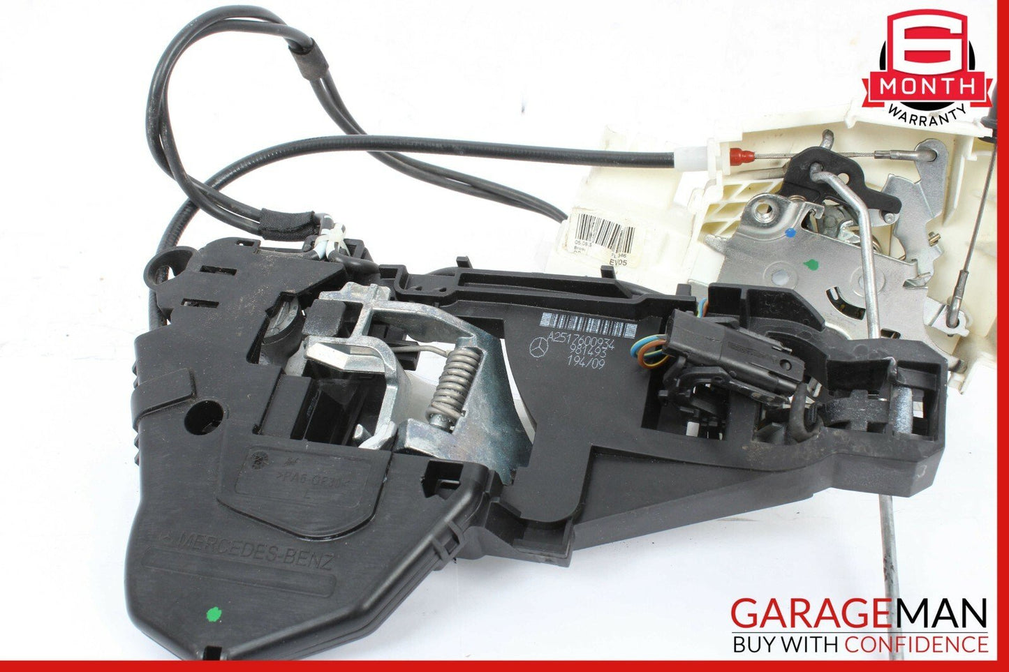 06-10 Mercedes W251 R350 Front Left Side Door Lock Latch Actuator w/ Handle Set