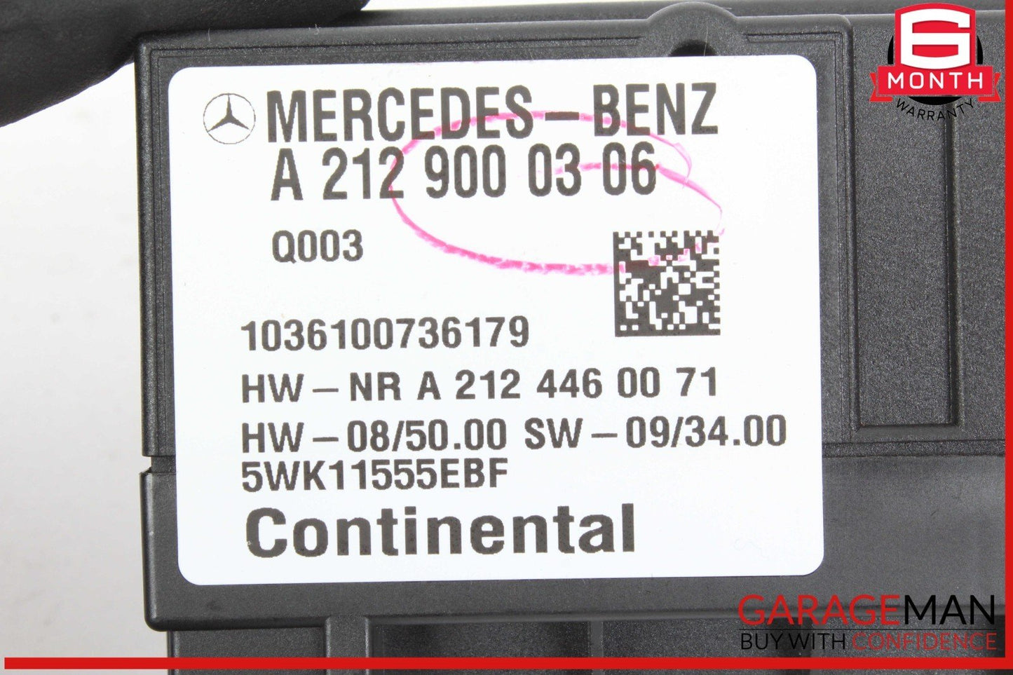 06-14 Mercedes W164 ML350 4MATIC Fuel Pump Control Module Unit 2129000306 OEM