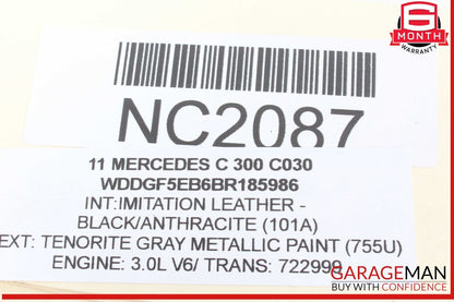 08-14 Mercedes W204 C300 Rear Right and Left Suspension Coil Spring Set OEM