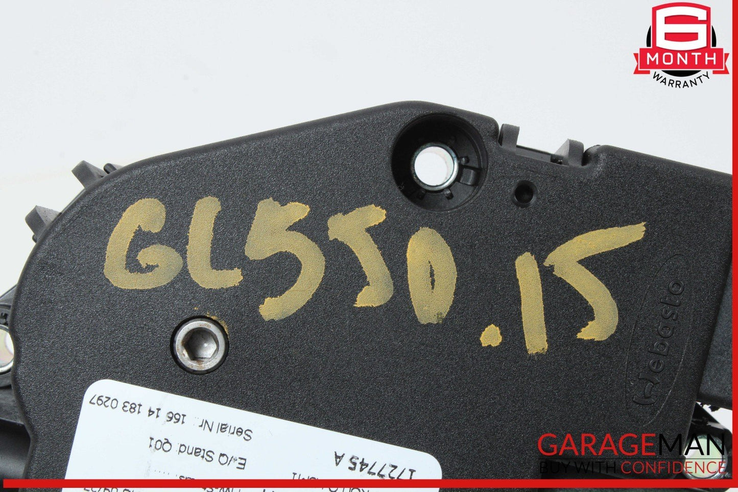 12-19 Mercedes X166 GL550 ML63 Roof Sun Shade Screen Roller Blind Motor OEM