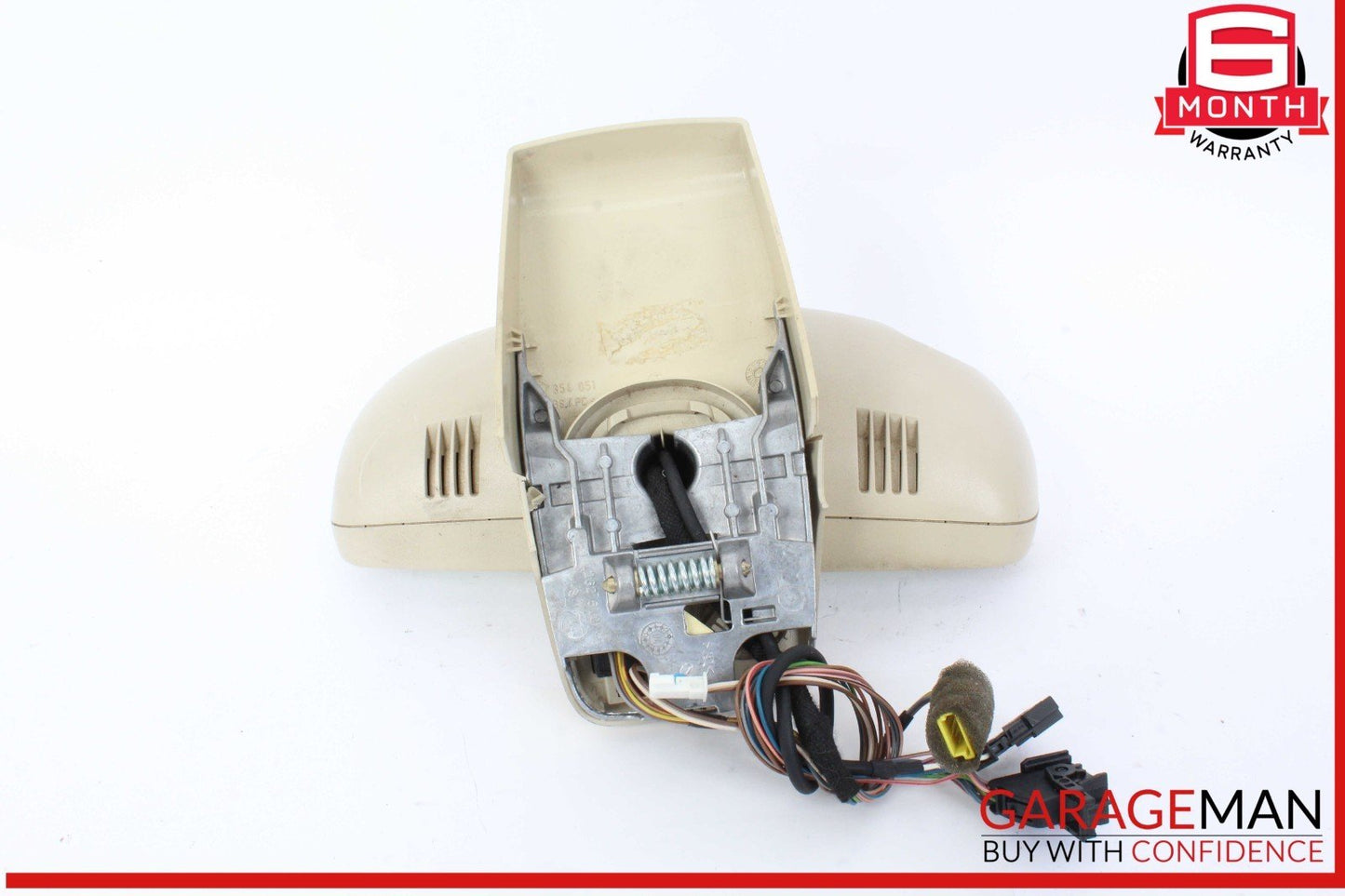 03-06 Mercedes R230 SL500 Interior Front Top Upper Rear View Mirror Beige OEM