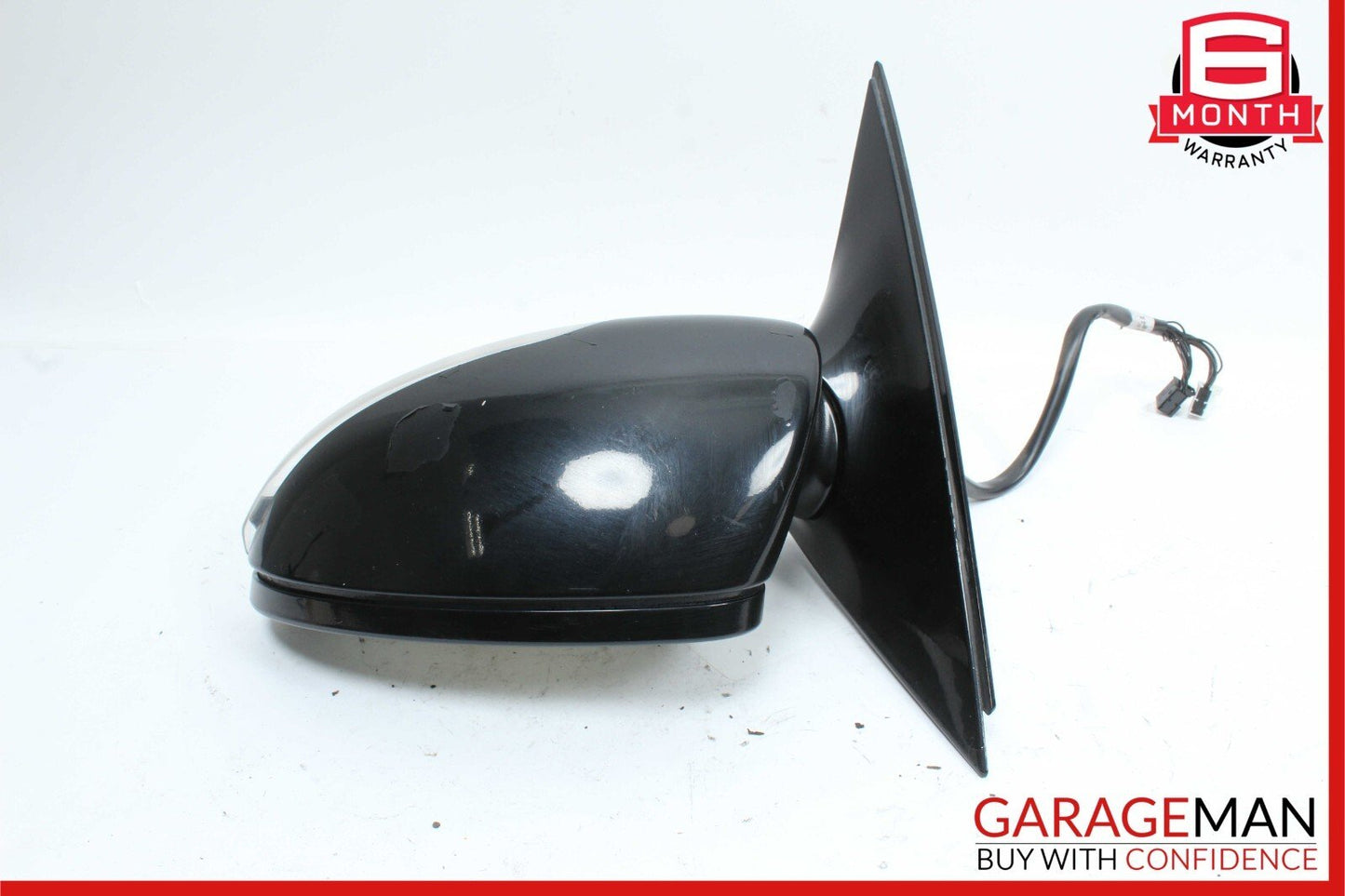 07-09 Mercedes W221 S550 S600 Front Left Side Mirror Door Rear View Black OEM