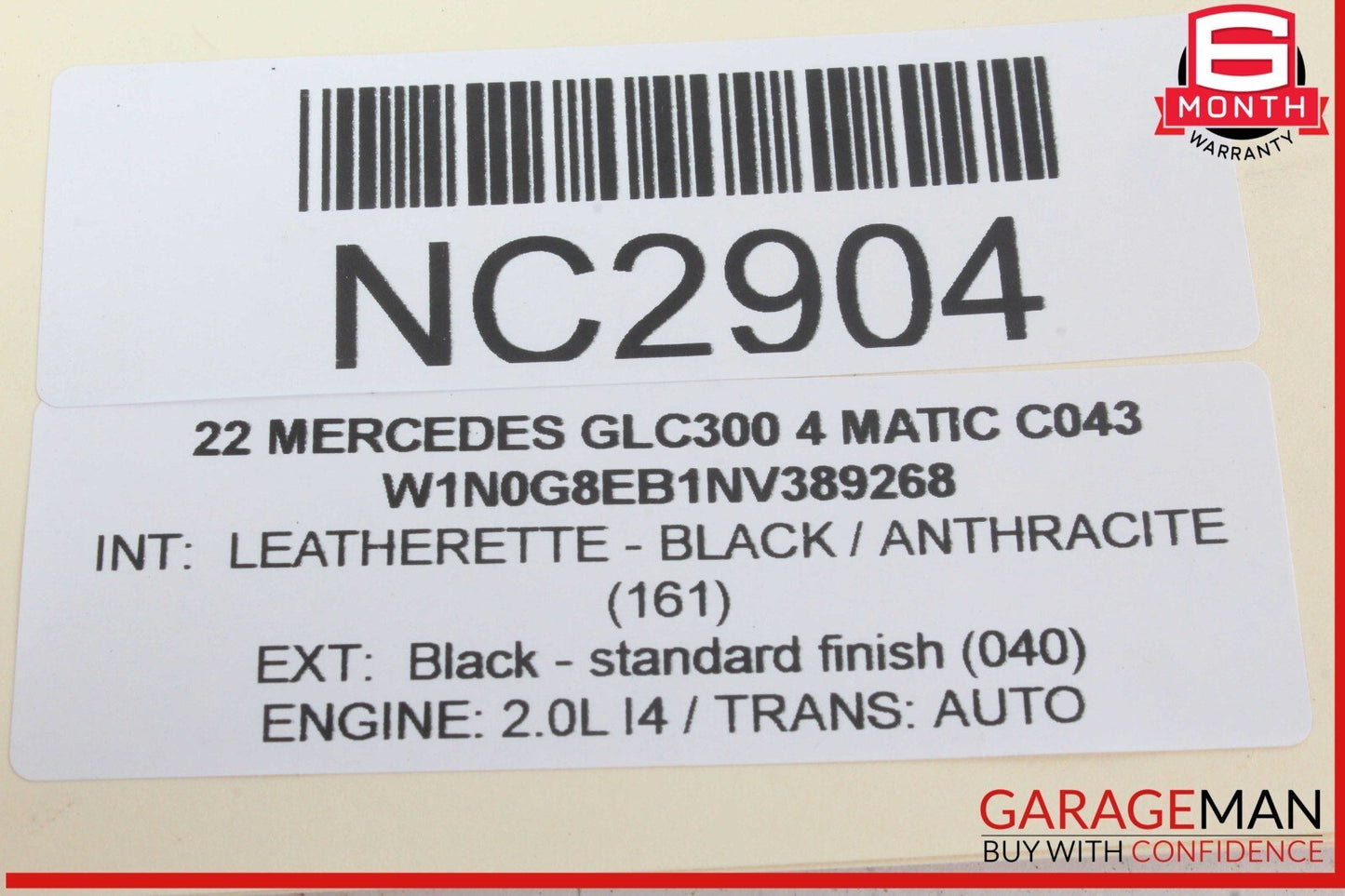 16-22 Mercedes X253 GLC300 4MATIC Keyless Go Entry Control Module Unit OEM