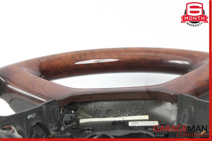 10-14 Mercedes W221 S550 CL550 Steering Wheel Wood Trim Black w/ Paddle Shifters