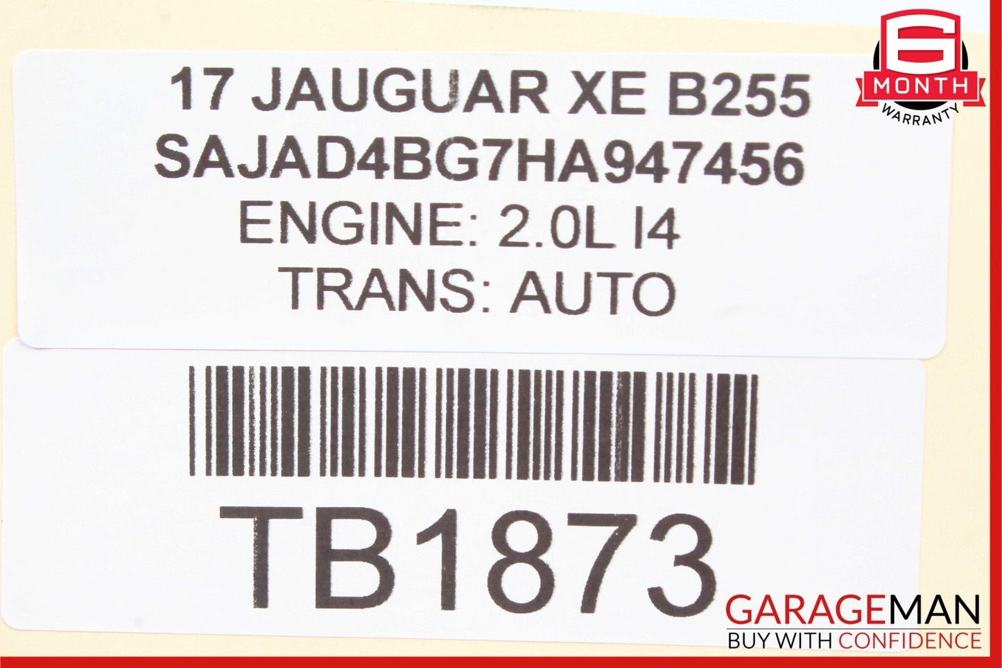 17-19 Jaguar XE 2.0L Steering Gear Motor Belt Housing Cover 7806962 OEM