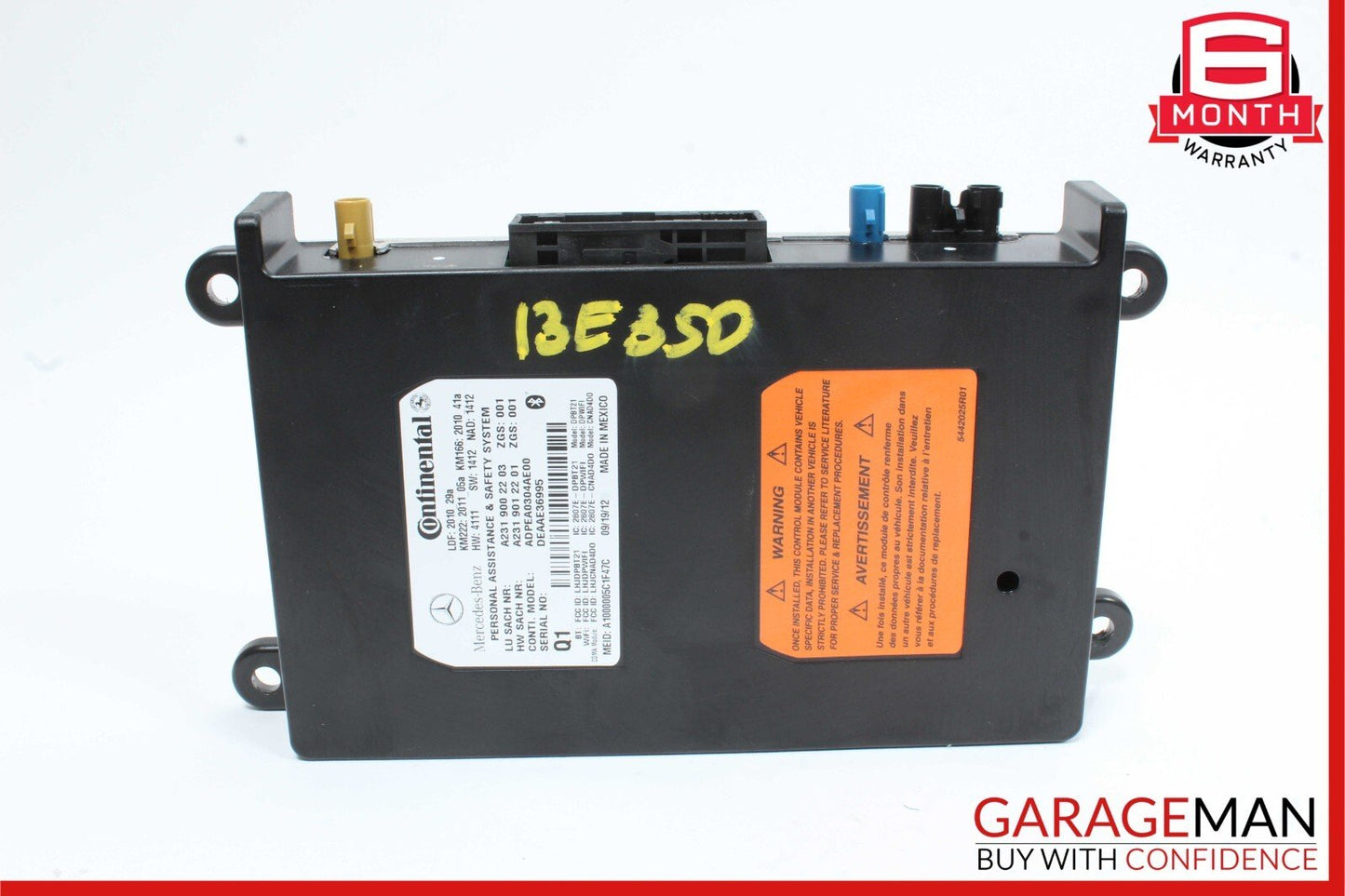 10-14 Mercedes W212 E350 C300 C250 C350 Tele Aid Control Module 2319002203 OEM