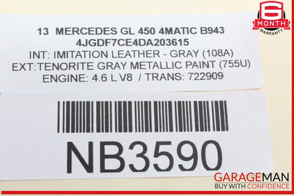 13-16 Mercedes X166 GL450 4MATIC Instrument Speedometer Cluster OEM