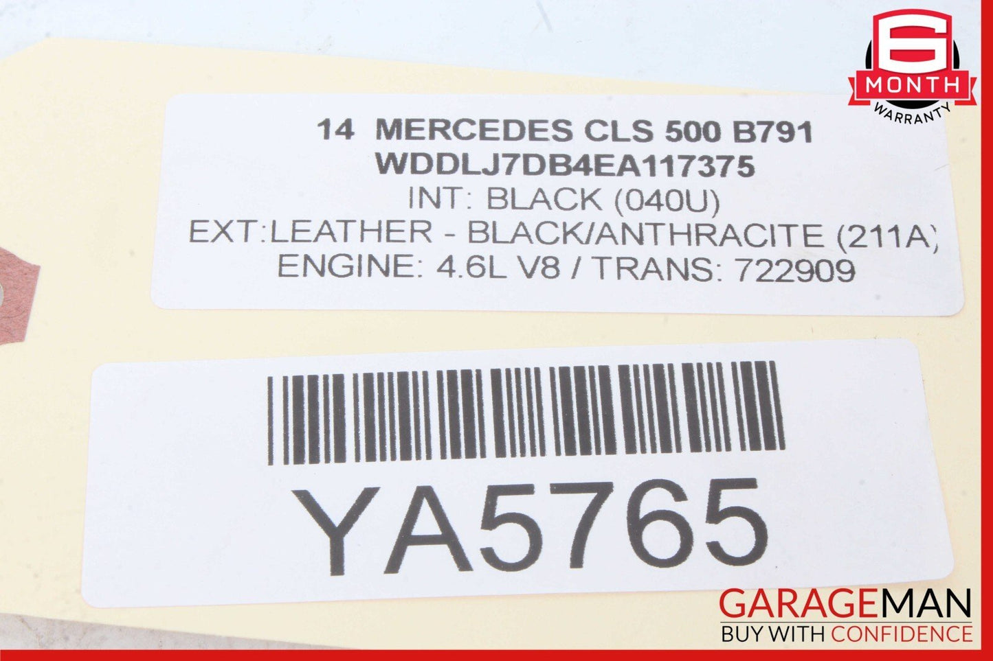 10-20 Mercedes W218 CLS500 E350 Rear Right Window Regulator Motor 2078200642 OEM