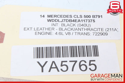 10-20 Mercedes W218 CLS500 E350 Rear Right Window Regulator Motor 2078200642 OEM