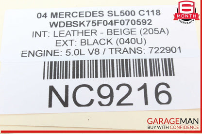03-06 Mercedes R230 SL500 S500 CL55 AMG Keyless Go Entry Control Module Unit