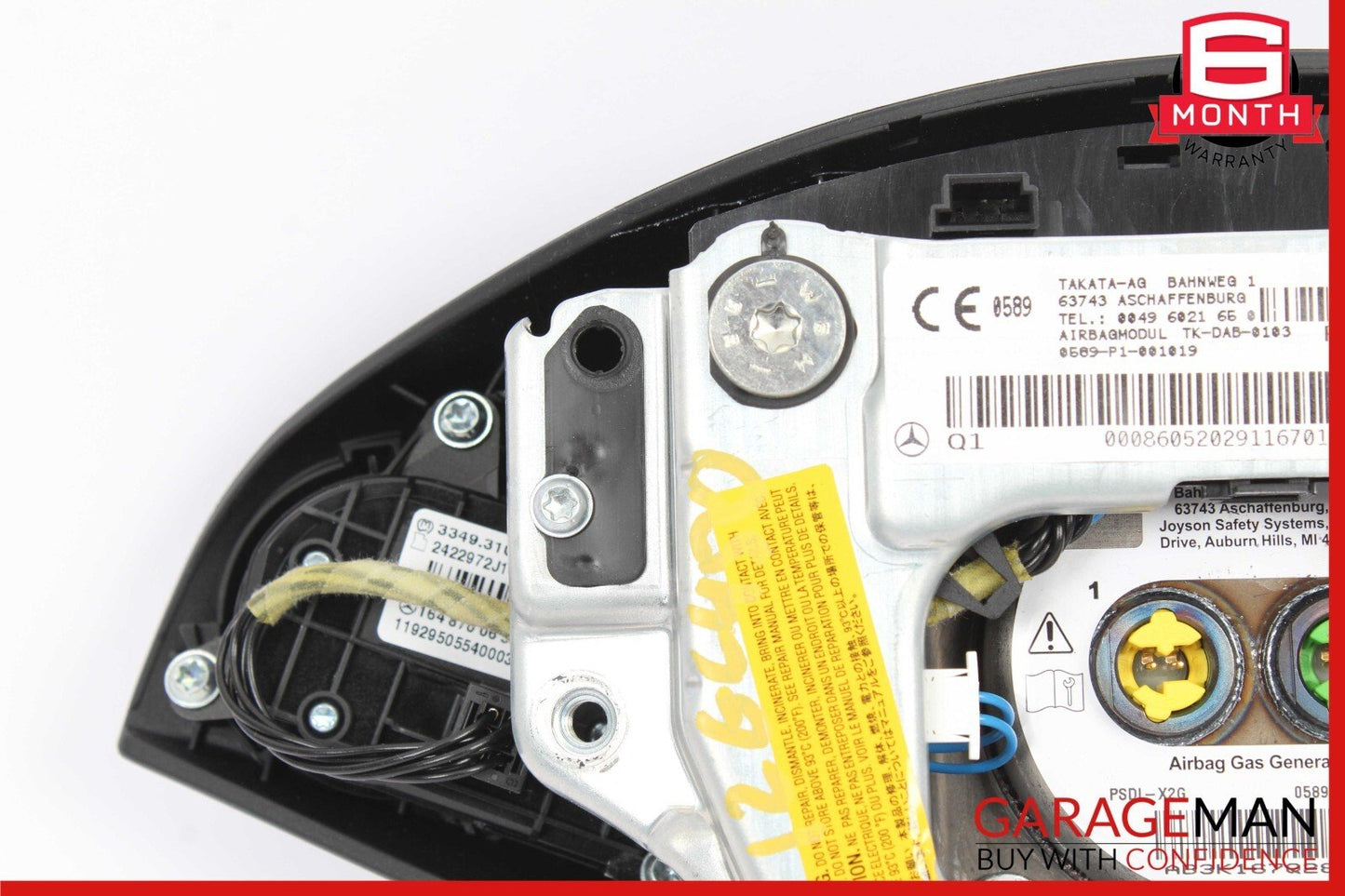 09-13 Mercedes GL550 GL450 R350 ML350 Steering Wheel Airbag Air Bag