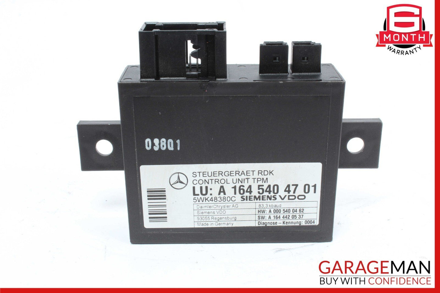 06-13 Mercedes W164 ML350 CL550 TPMS Tire Pressure Control 1645404701 OEM