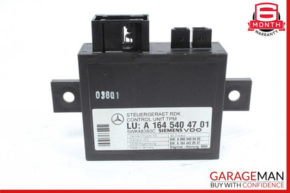 06-13 Mercedes W164 ML350 CL550 TPMS Tire Pressure Control 1645404701 OEM