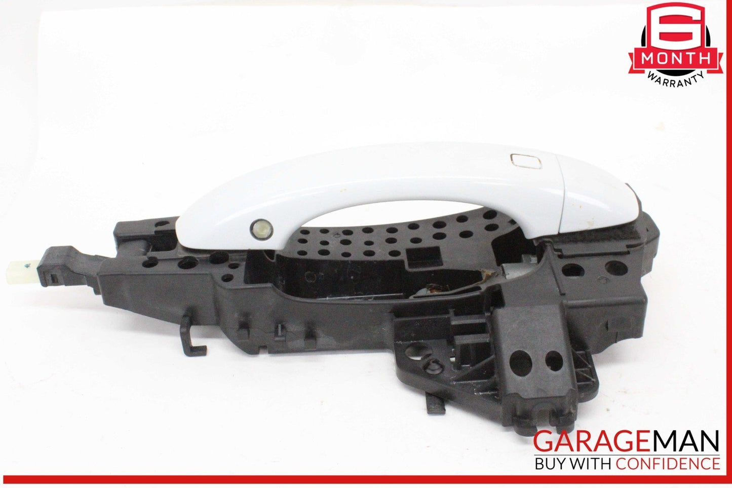 17-24 Audi Q7 Rear Left Driver Side Exterior Door Handle White 4M0837885A OEM