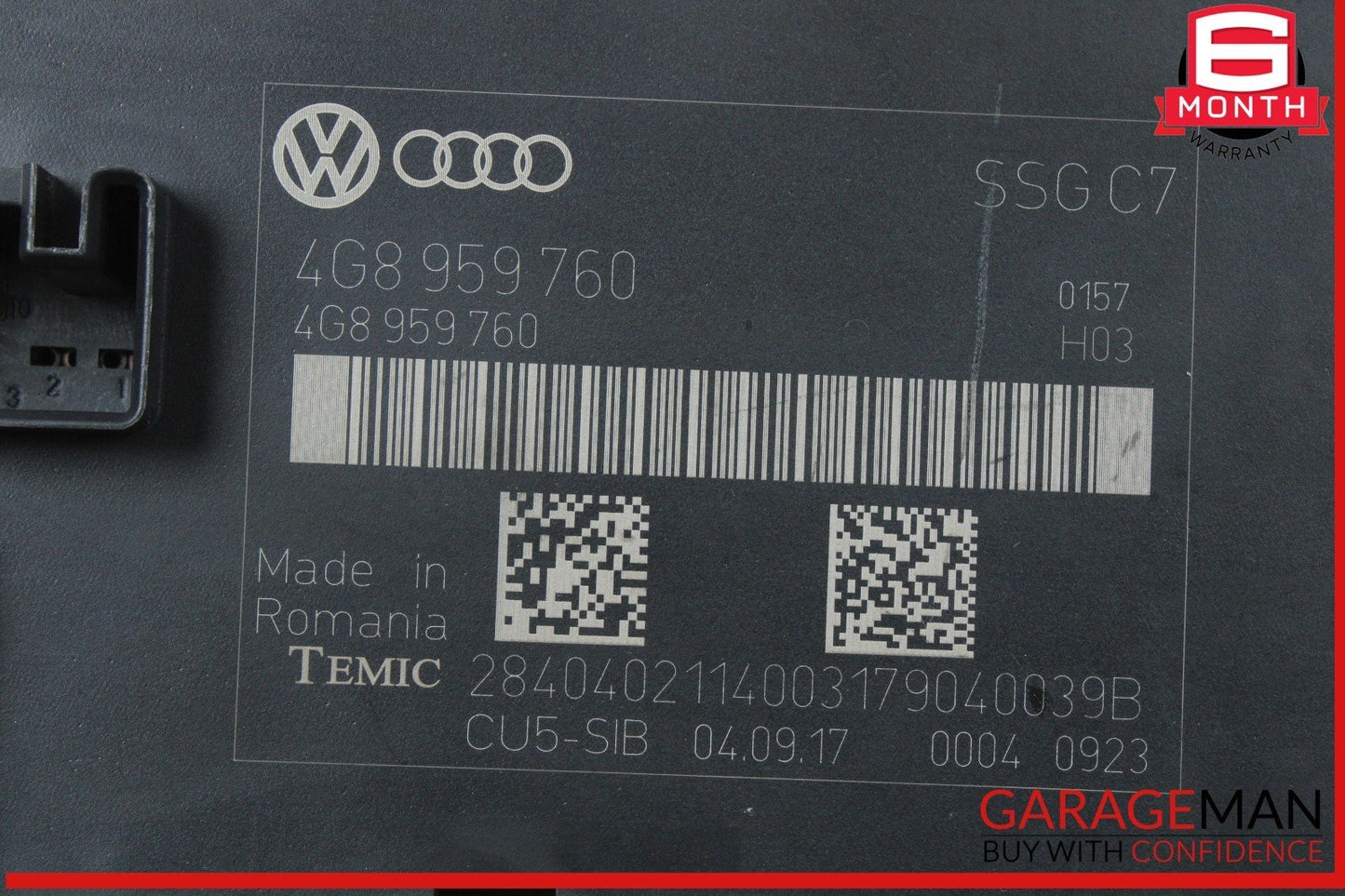 12-18 Audi S6 A6 A7 Front Left Side Seat Control Module Unit 4G8959760A OEM