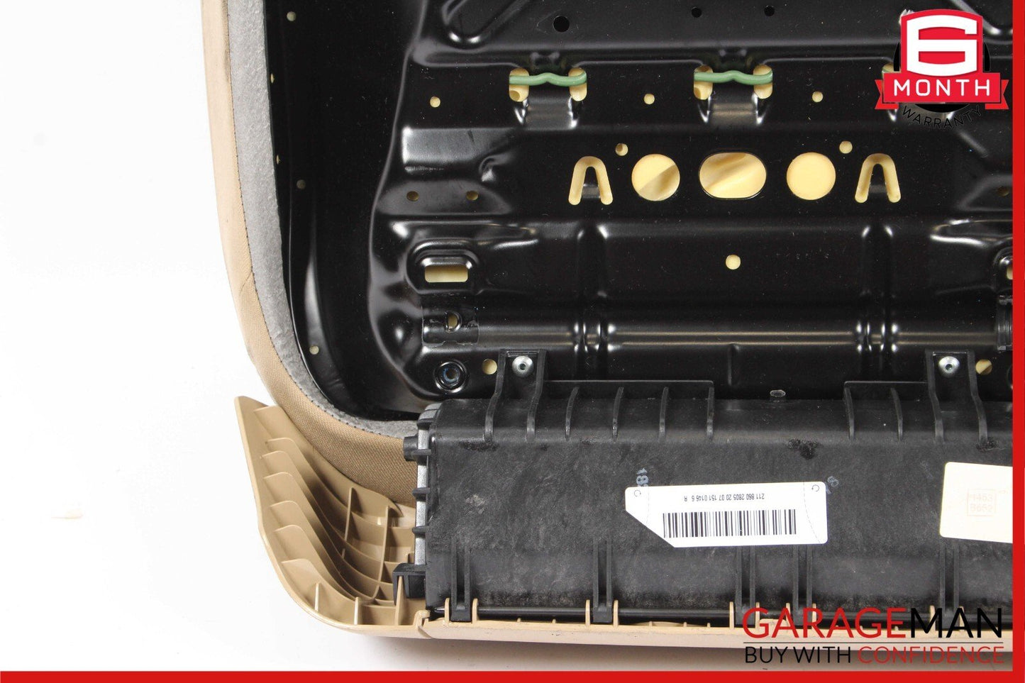 07-09 Mercedes W211 E350 E550 Front Right Side Lower Bottom Seat Cushion Beige