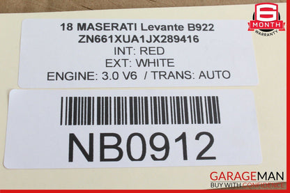 17-20 Maserati Levante S M161 Front or Rear Right Side Exterior Door Handle OEM