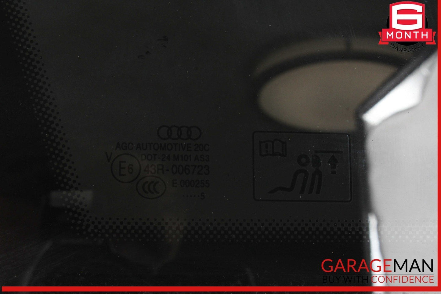 12-17 Audi Q5 Rear Left Driver Side Door Quarter Window Glass 8R0845299Q OEM