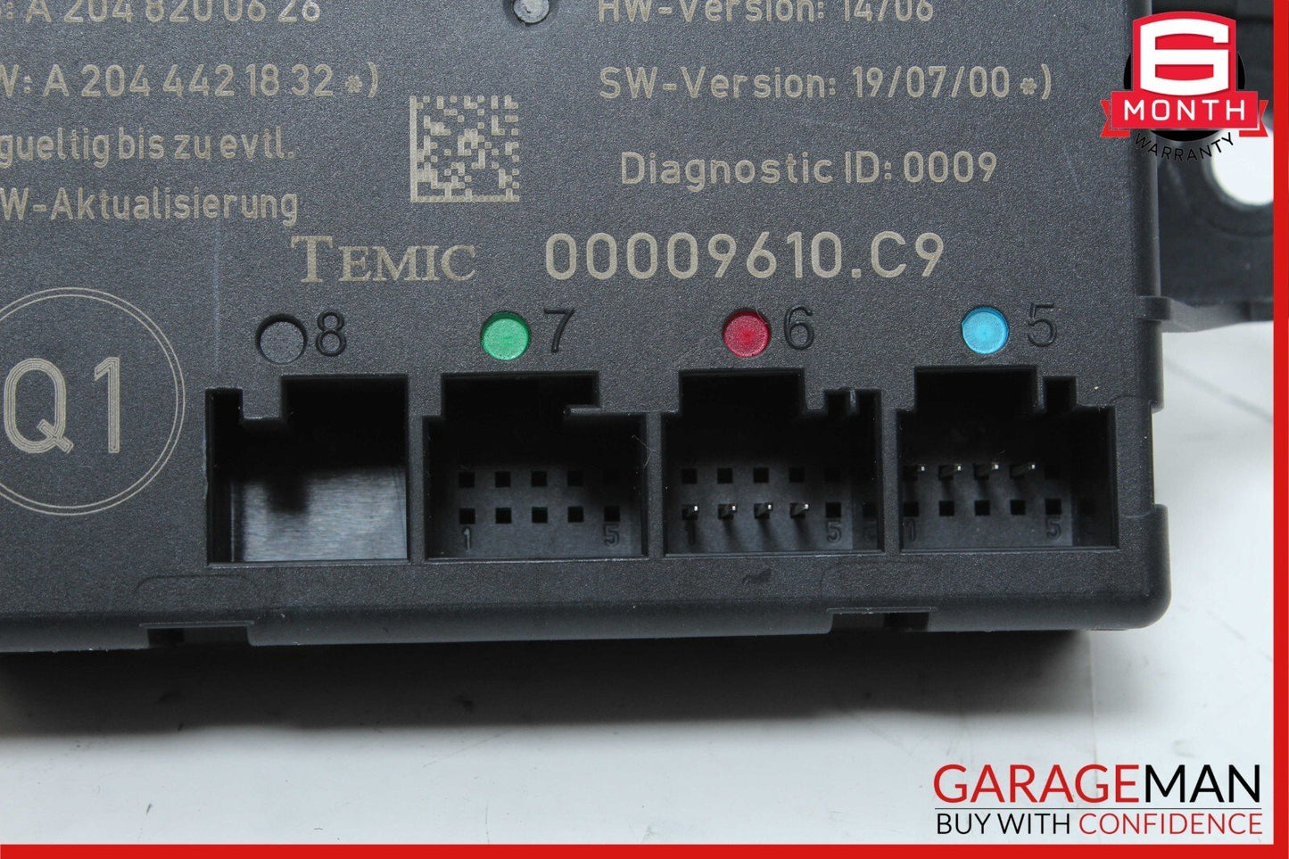08-14 Mercedes W204 C300 C350 Rear Right Side Door Control Module 2048702526 OEM