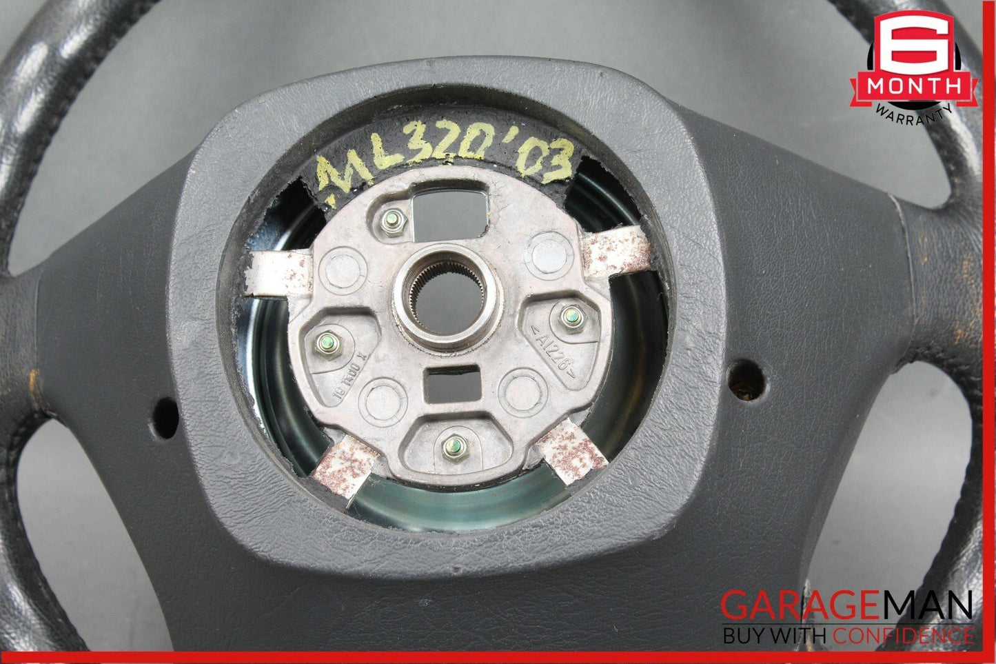 98-05 Mercedes W163 ML500 ML320 ML55 AMG 4 Spoke Driver Steering Wheel Black OEM