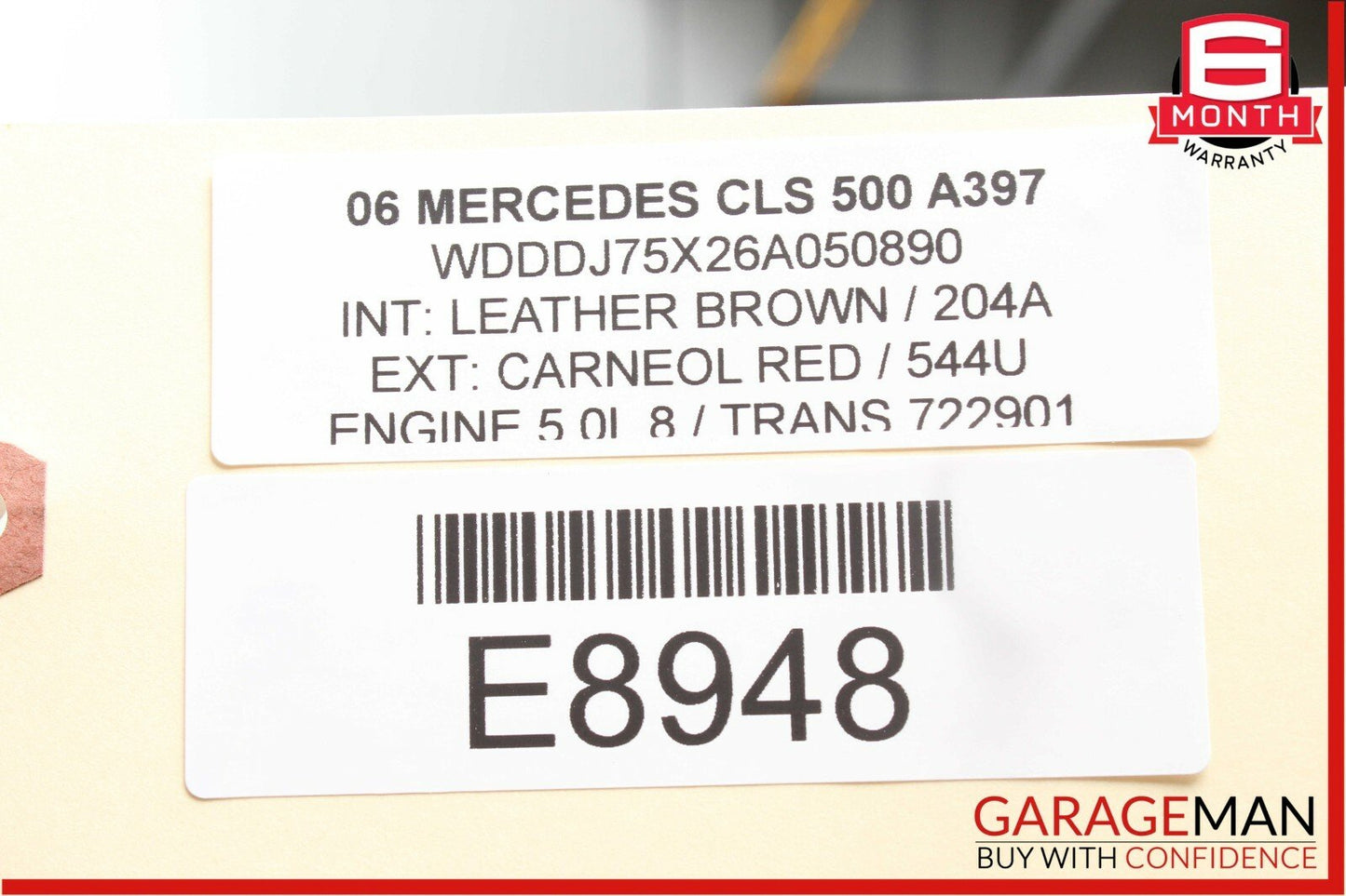 06-11 Mercedes CLS500 CLS55 AMG Rear Right Door Lock Latch Actuator Keyless Go