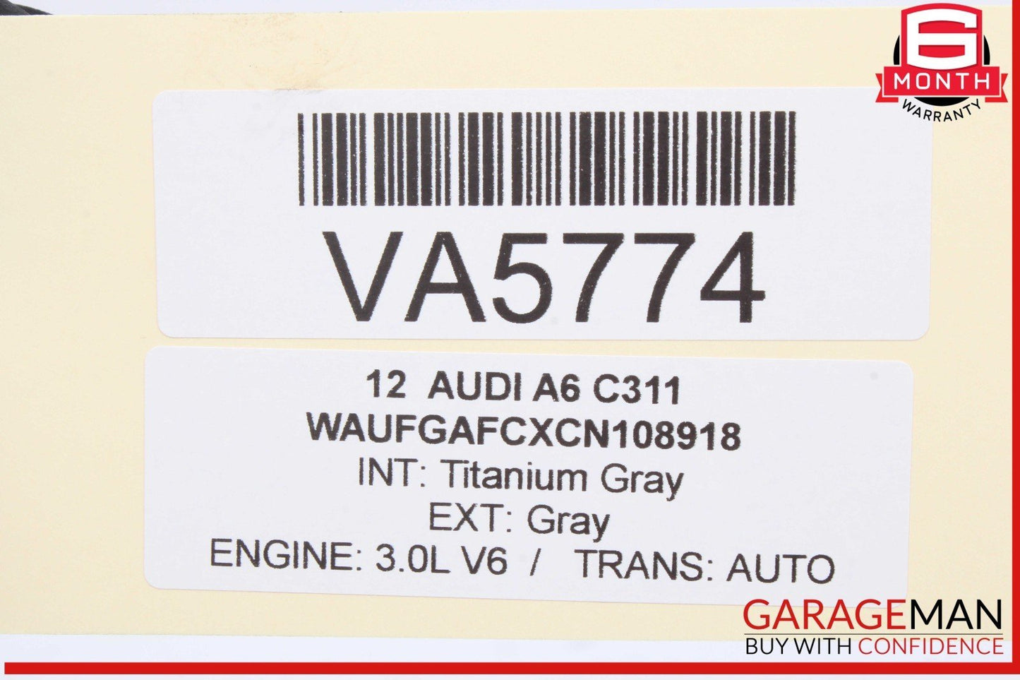 12-18 Audi A6 SQ5 Rear Right Passenger Side Window Regulator Motor 8K0959812A