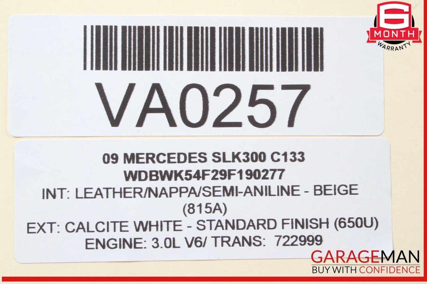 06-11 Mercedes R171 SLK300 C230 Generator Alternator 150 AMP 2721540002 OEM
