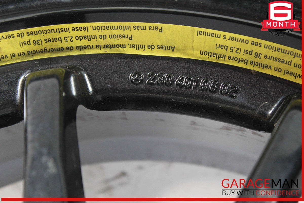 03-12 Mercedes R230 SL500 SL63 AMG Emergency Spare Tire Wheel Donut Rim 17" R17
