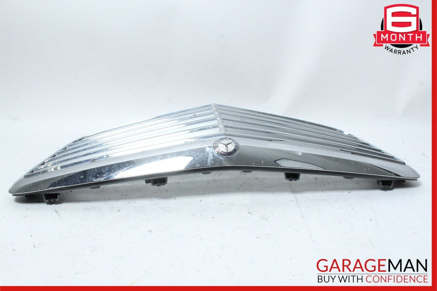 07-09 Mercedes W211 E350 Front Center Bumper Grill Grille Cover Panel Chrome OEM